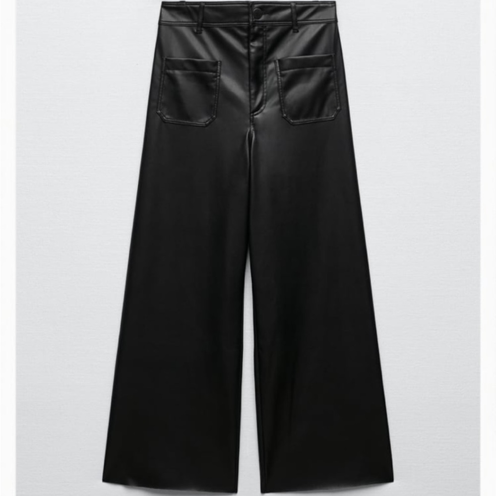 Zara ZW the marine straight let pant